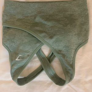 Gymshark Sage green size small camo bra